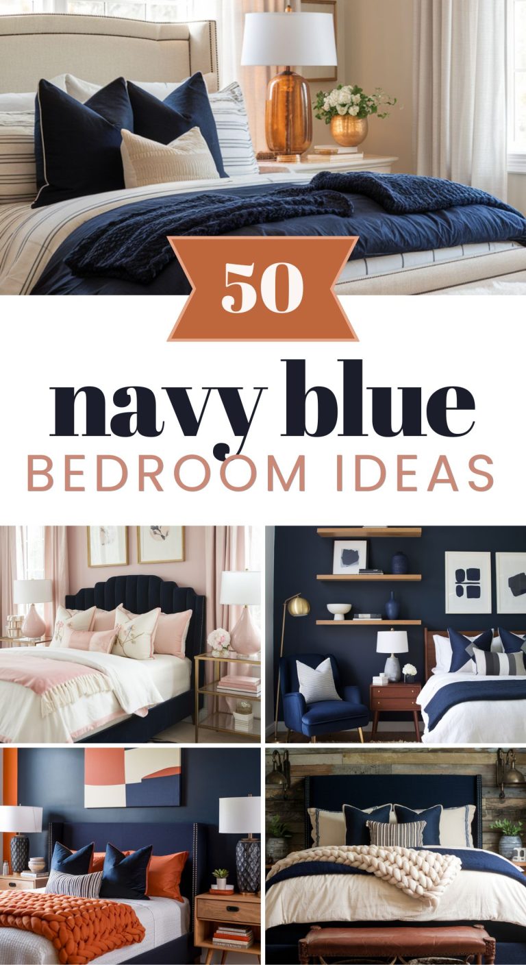 50+ Navy Blue Bedroom Design Ideas Transform Your Space Moss & Main