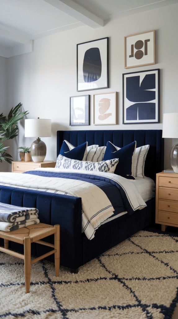 50+ Navy Blue Bedroom Design Ideas | Transform Your Space - Moss & Main