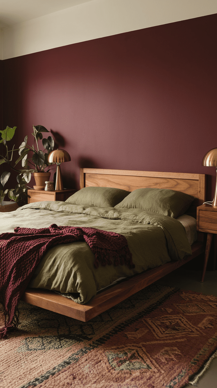 From Boho to Gothic: 21+ Stunning Burgundy Bedroom Ideas to Inspire You - Moss & Main