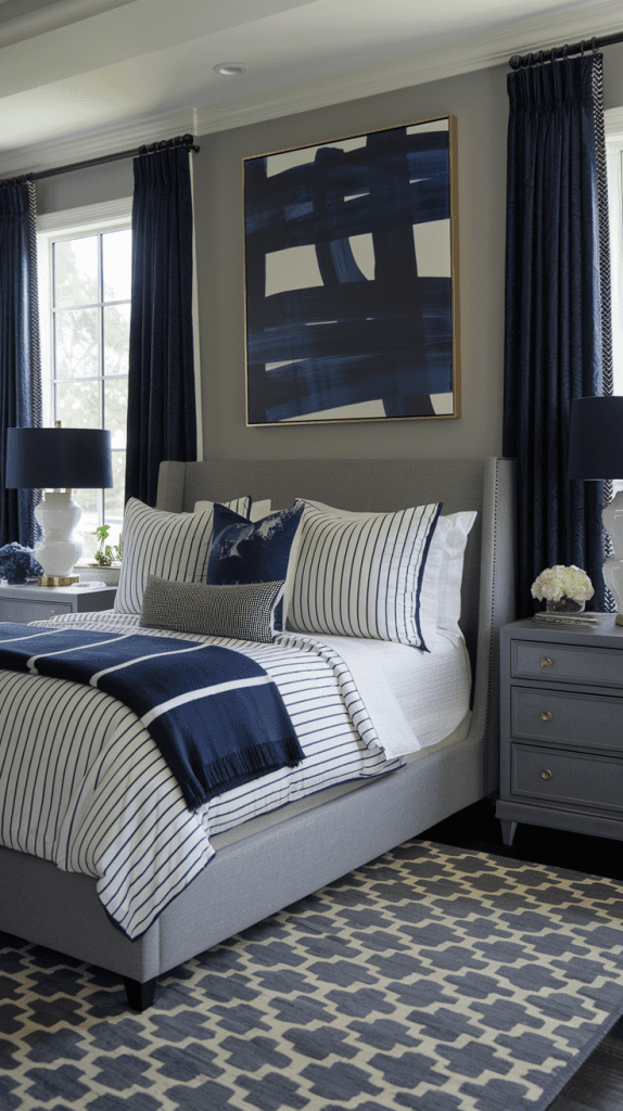 50+ Navy Blue Bedroom Design Ideas Transform Your Space Moss & Main