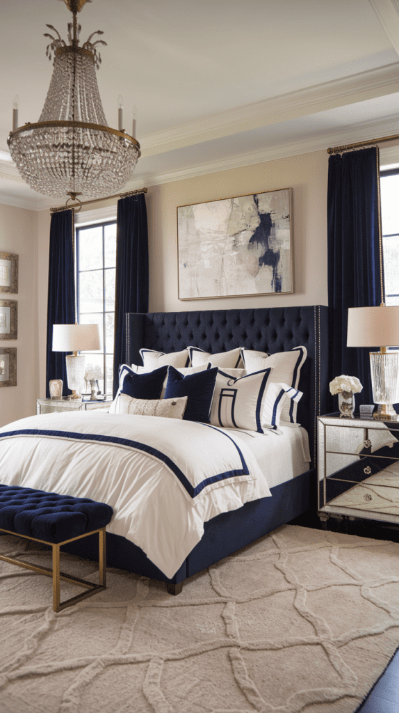 50+ Navy Blue Bedroom Design Ideas Transform Your Space Moss & Main
