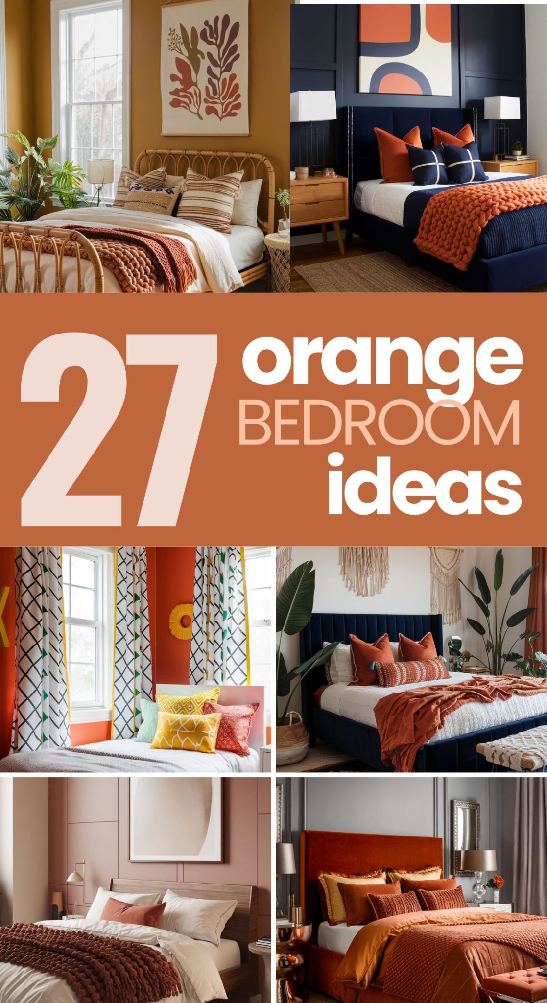 Orange Crush: 27 Orange Bedroom Ideas You Will Adore - Moss & Main