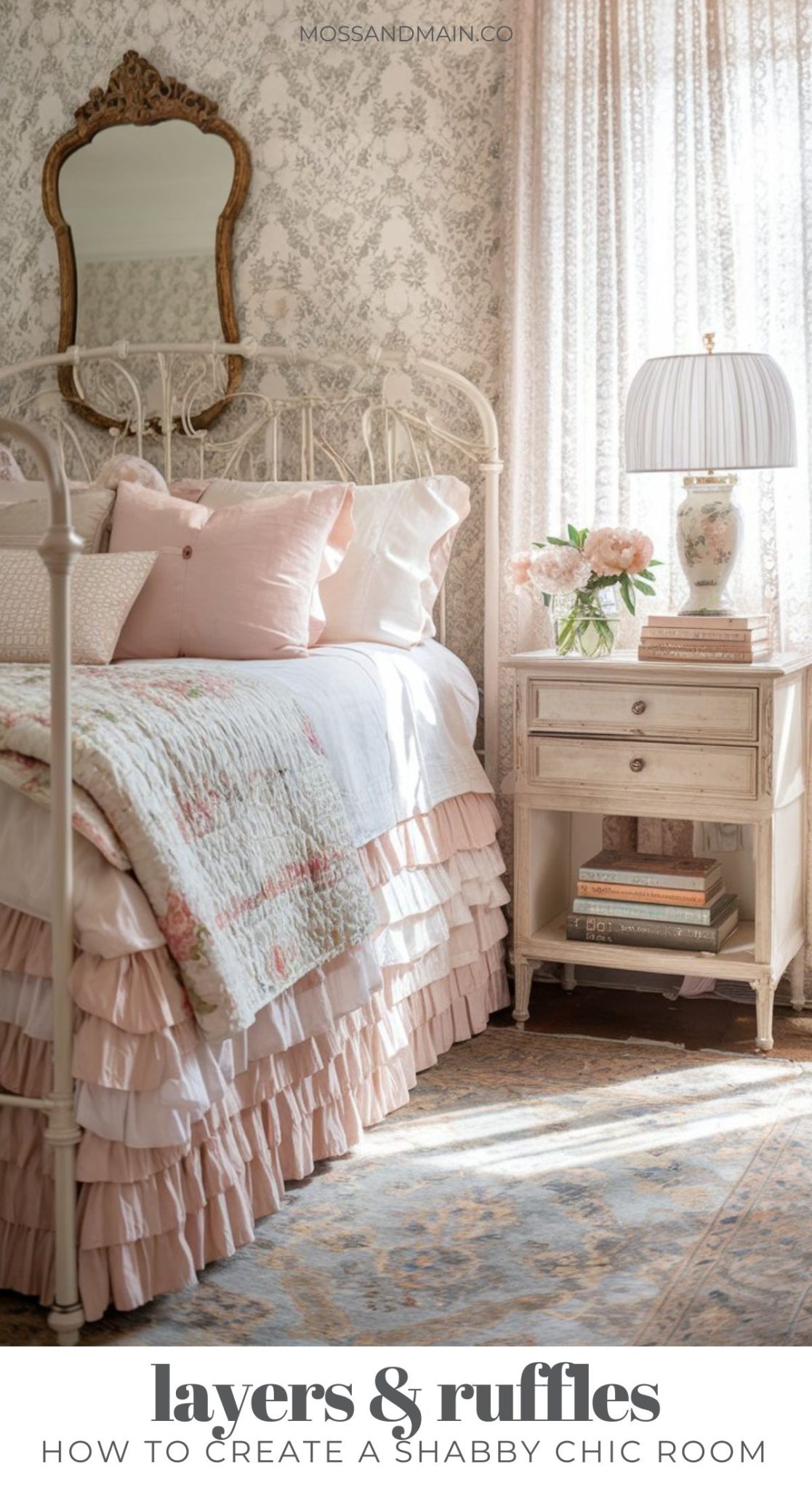 20+ Shabby Chic Bedroom Ideas + Decor Tips - Moss & Main
