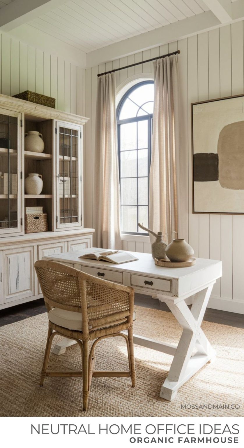 Neutral Home Office Ideas | 15+ Office Designs - Moss & Main