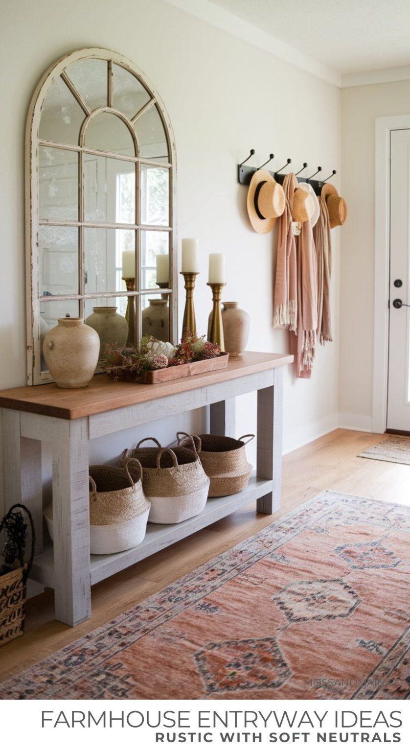 Farmhouse Entryway Ideas | Decor Tips + Designs